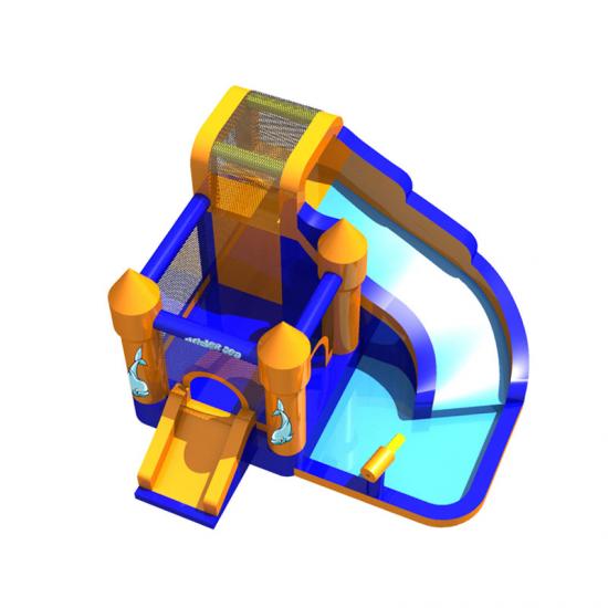 jumping castle with water slides