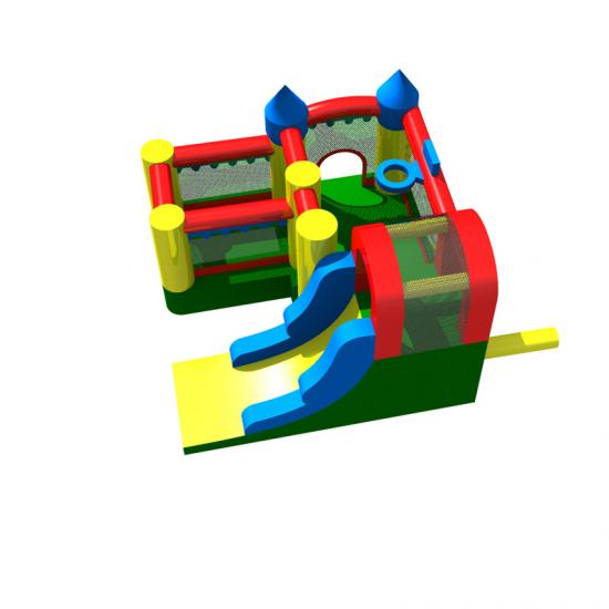 Inflatable combo slide bouncy castle