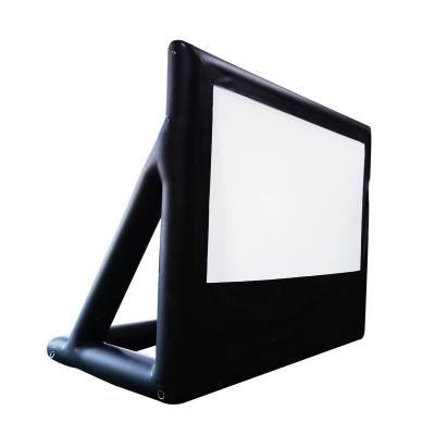outdoor inflatable movie screen and projector