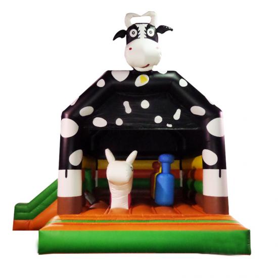 inflatable bounce house combo slide